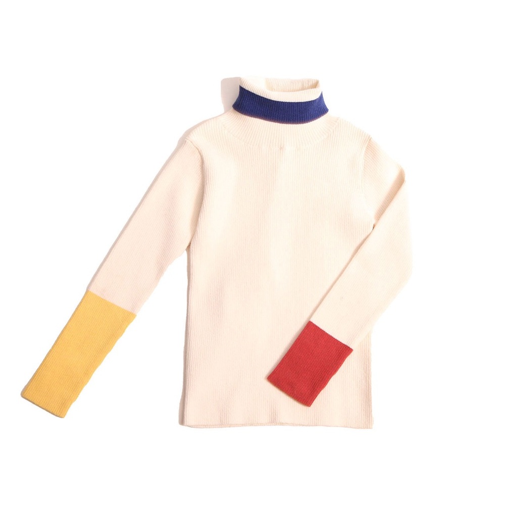 Opal Mix Patchwork Turtleneck